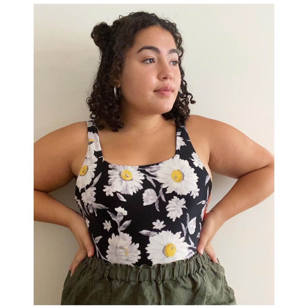 daisy high-cut bathing suit